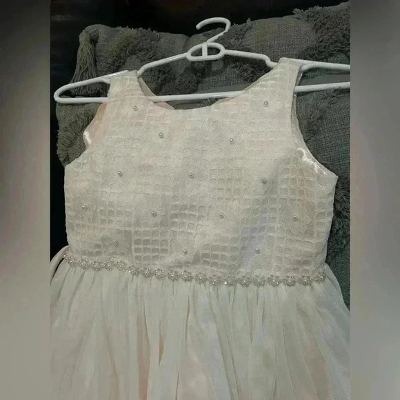 GIRLS PINK LACE DRESS PRINCESS DRESS SIZE 10 like new - Picture 8 of 10